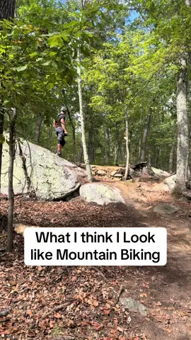 What I think I look like mountain biking