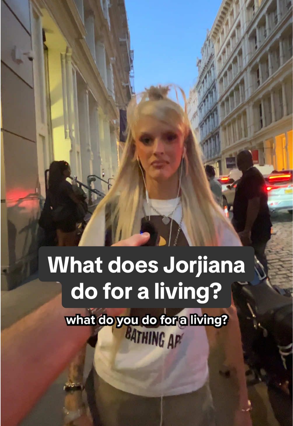 What does @jorjiana219 do for a living? #whatdoyoudoforaliving #jorjiana #rapper #music #interview 