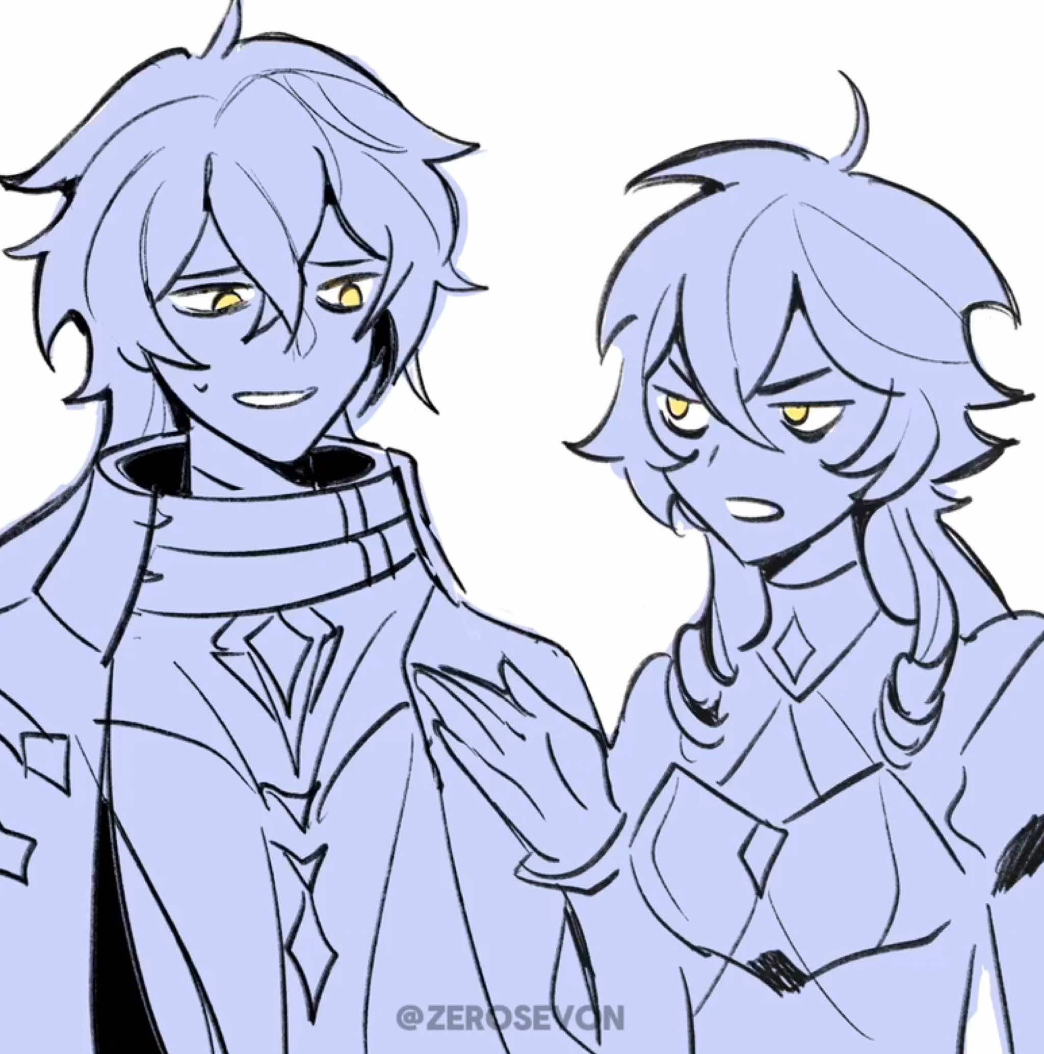 even i can't deny they look alike #GenshinImpact #genshin #flins #layla #nodkrai 