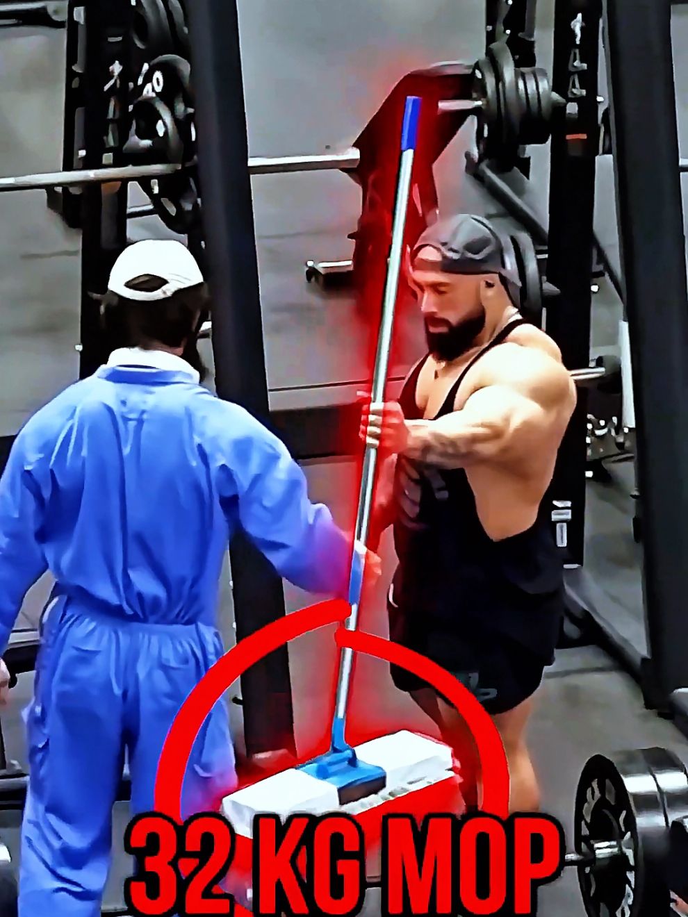 32kg mop anatoly shocked moment 😳  #anatoly #gym #USA #foryou #fyp @ANATOLY 