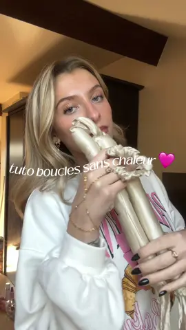 Tuto pour des boucles sans chaleur parfaites ✨ #bouclesanschaleur #heatlesscurls #hairtok #astucecheveux #curls 