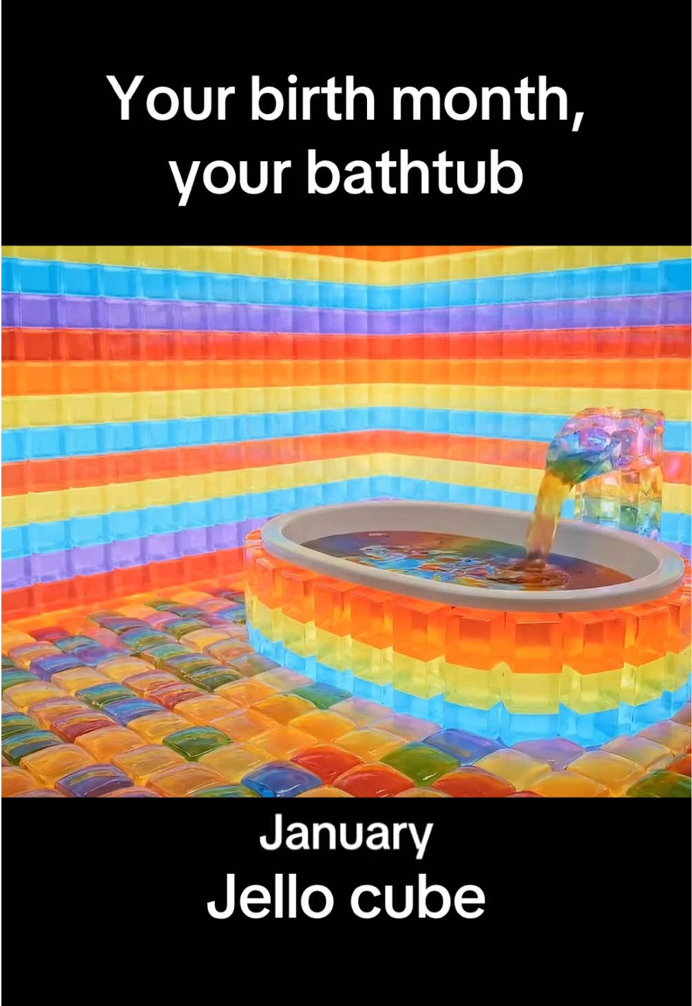 Your Birth Month = Your Bathtub 🛁✨ #asmr #asmrsounds #satisfying #asmrvideo #satisfyingvideo 