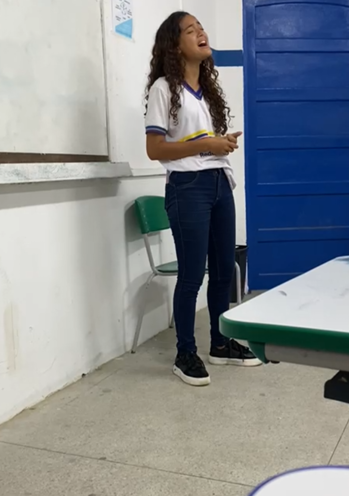 Com todo o meu ser proclamarei o nome do Senhor! ❤️‍🔥 #adoracao #escolapublica #fyppppppppppppppppppppppp #jesus 
