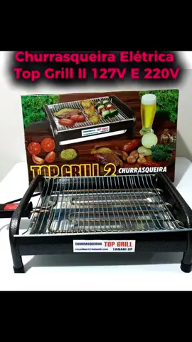 🔥 Churrasco fácil e saboroso a qualquer hora! A Churrasqueira Elétrica Top Grill II é perfeita para quem busca praticidade, rapidez e sabor. Compacta e eficiente, assa carnes, legumes e muito mais sem produzir fumaça excessiva 🍖✨. #vitrinevipdajanira #churrasqueiraelétrica #shopeeviral #achadosshopee 