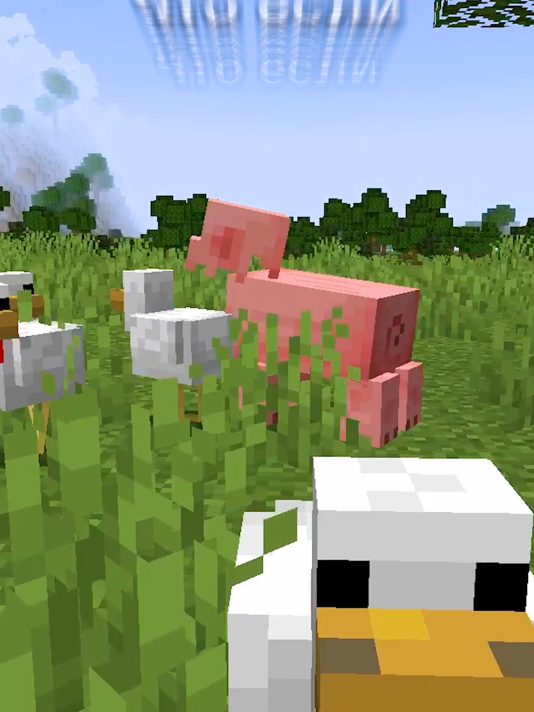 Что если в Minecraft появится свинзилла? #майнкрафт #fyp