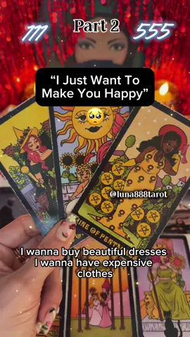 I just want you to be happy🥺 part 2 | part 1< @Luna888Tarot #luna888tarot #399 #zodiacsigns #tarot #tarotreading 