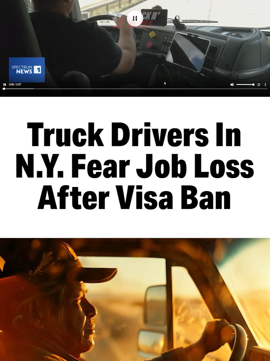 🚛 Visa ban leaves NY truck drivers fearing job loss. Safety move or supply chain risk? 👇  #Trucking #DriverShortage #Logistics