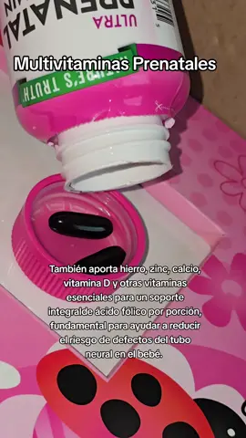 Apoyo Prenatal y Postnatal: Está diseñado para mujeres que están planeando un embarazo, mujeres embarazadas y madres que han dado a luz recientemente, incluyendo las que están amamantando. de ácido fólico por porción, fundamental para ayudar a reducir el riesgo de defectos del tubo neural en el bebé. #prenatales #multivitamin #embarazo #madres #mujeressaludables 