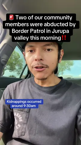 Immigrant groups and local response groups are on alert in riverside county! Ready to respond to ICE and Border Patrol activity and raids. This morning Jurupa Valley was hit by 2 immigration operations and two of our community members were kidnapped. Rapid response is activated and patrolling the sorrounding cities. Please report any ICE or Border Patrol activity in the IE to 909-361-4588 