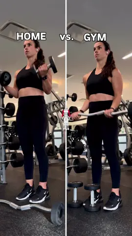 UPPER BODY WORKOUT | HOME vs. GYM⚡️ Working out at home or at the gym these exercises are similar movements, working the same muscle groups!💪 Comment HOME or GYM below and I will DM you a free week of my program!  ✅Aim for 8-12 reps per exercise, 3-4x SAVE THIS WORKOUT | TAG A FRIEND📝 #homeworkout #gymworkout