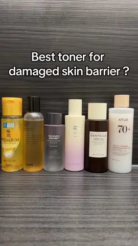 Which toner is the  best  toner for a damaged skin barrier? 💧 #damagedskinbarrier #toner #kbeauty #sensitiveskin #skinbarrierrepair  Best toner for damaged skin barrier  Korean toner for skin barrier repair barrier repair Korean skincare skin barrier repair toner soothing toner for sensitive skin Best toner 2025