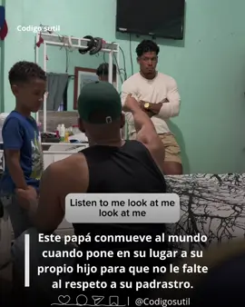 This dad moves the world when he puts his own son in his place so that he does not disrespect his stepfather.