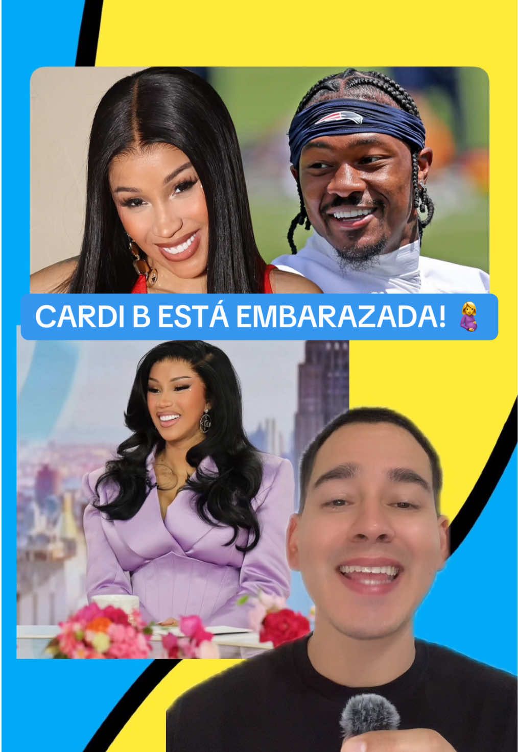 Cardi B está embarazada de su cuarto hijo, es el primero que tendrá con Stefon Diggs 🤰 #cardib #stefondiggs #nfl #offset #noticiastiktok 