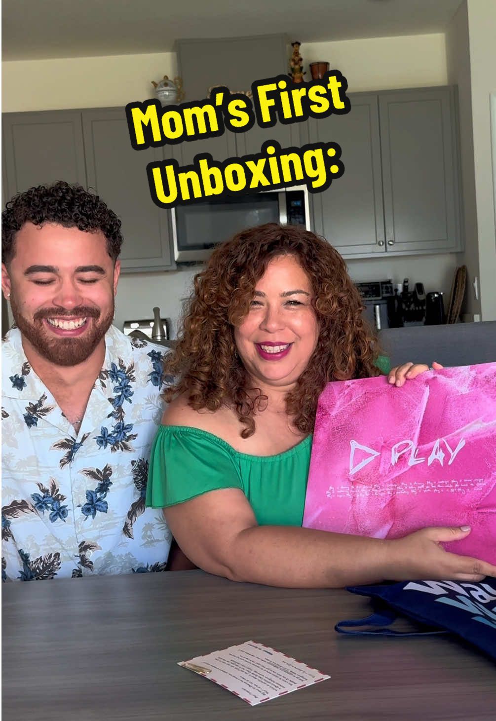 Mom’s first unboxing! And she’s already giving Ed Sheeran a new name 😅 Thank you @Walmart & @Ed Sheeran for sending this our way! 🤍