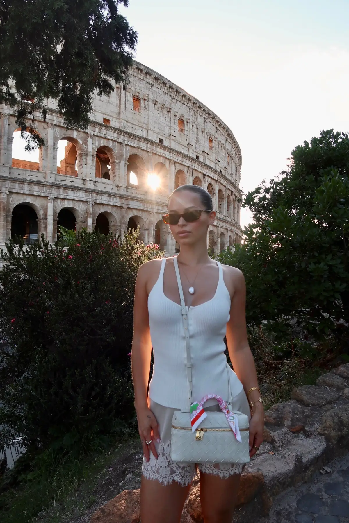 My dream since I was a little girl was to visit Rome, see the Coloseum and make a wish at the Trevi Fountain… just like Lizzie McGuire!  22 years later, I’m able to experience all of that in one day.  Little girl me is SCREAMMINGGGGG!!  This trip was so healing for my inner child and I’m so grateful to be able to experience it!  Also, if you get the Louis Vuitton passport holder — get stamped in Rome and you’ll get the cutest stamp of the Coloseum!  Full outfit: @reformation  #rome #trevifountain #lizziemcguiremovie #lizziemcguire #italy 