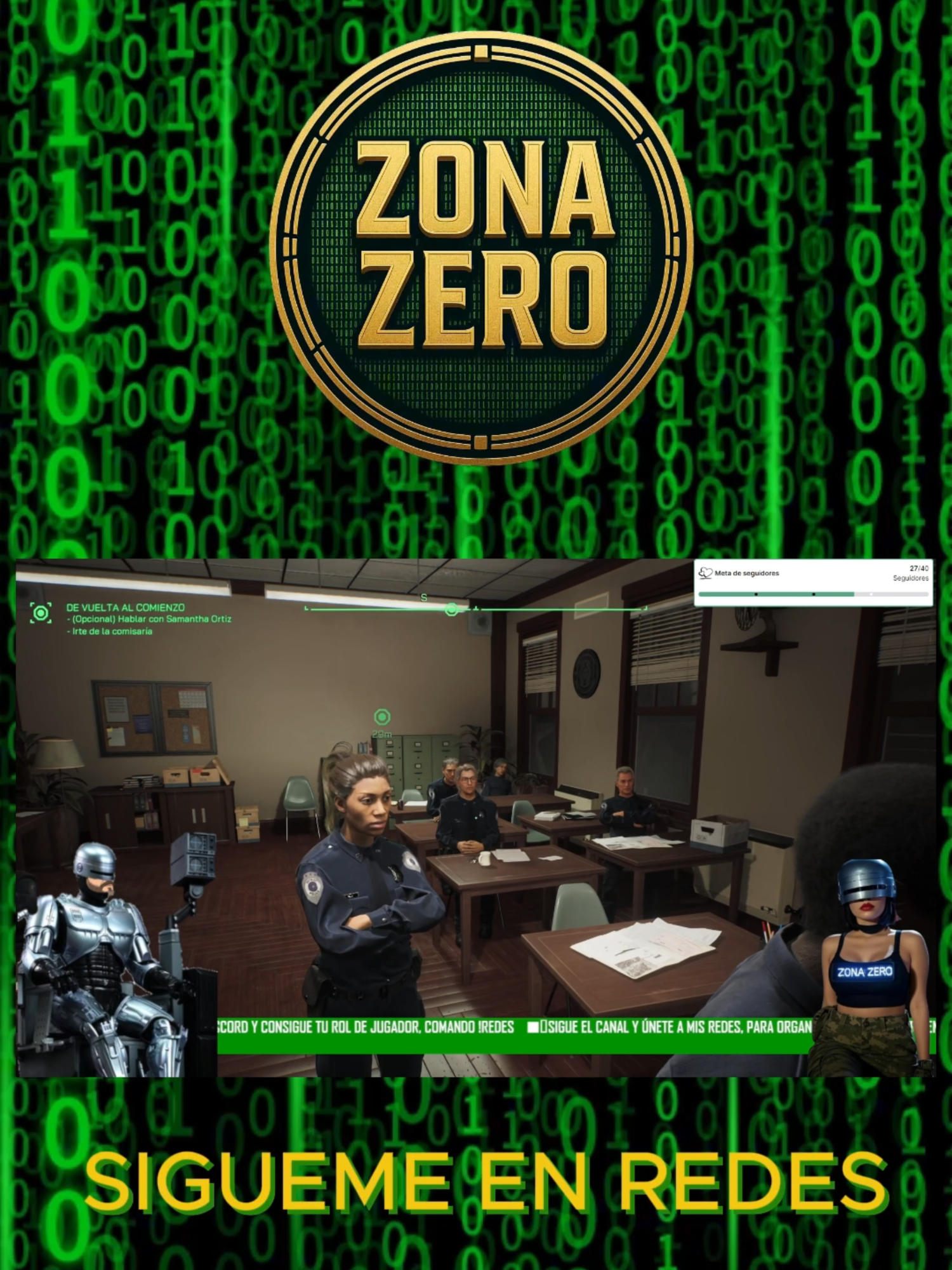 REGAÑO A MIS COMPAÑEROS VAGOS Y FUNDO EL SINDICATO DE ROBOCOPS   #zonazero #robocoproguecity @zonazero_tk Para contenido como este sigueme en mis redes, directos en Twitch: linktr.ee/zonaz3ro  twitch.tv/z0naz3ro