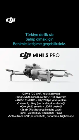 Sadece perakende satışlarımız mevcuttur.  . .#djimini5pro #dji #djimini4pro #djimini3pro #china 