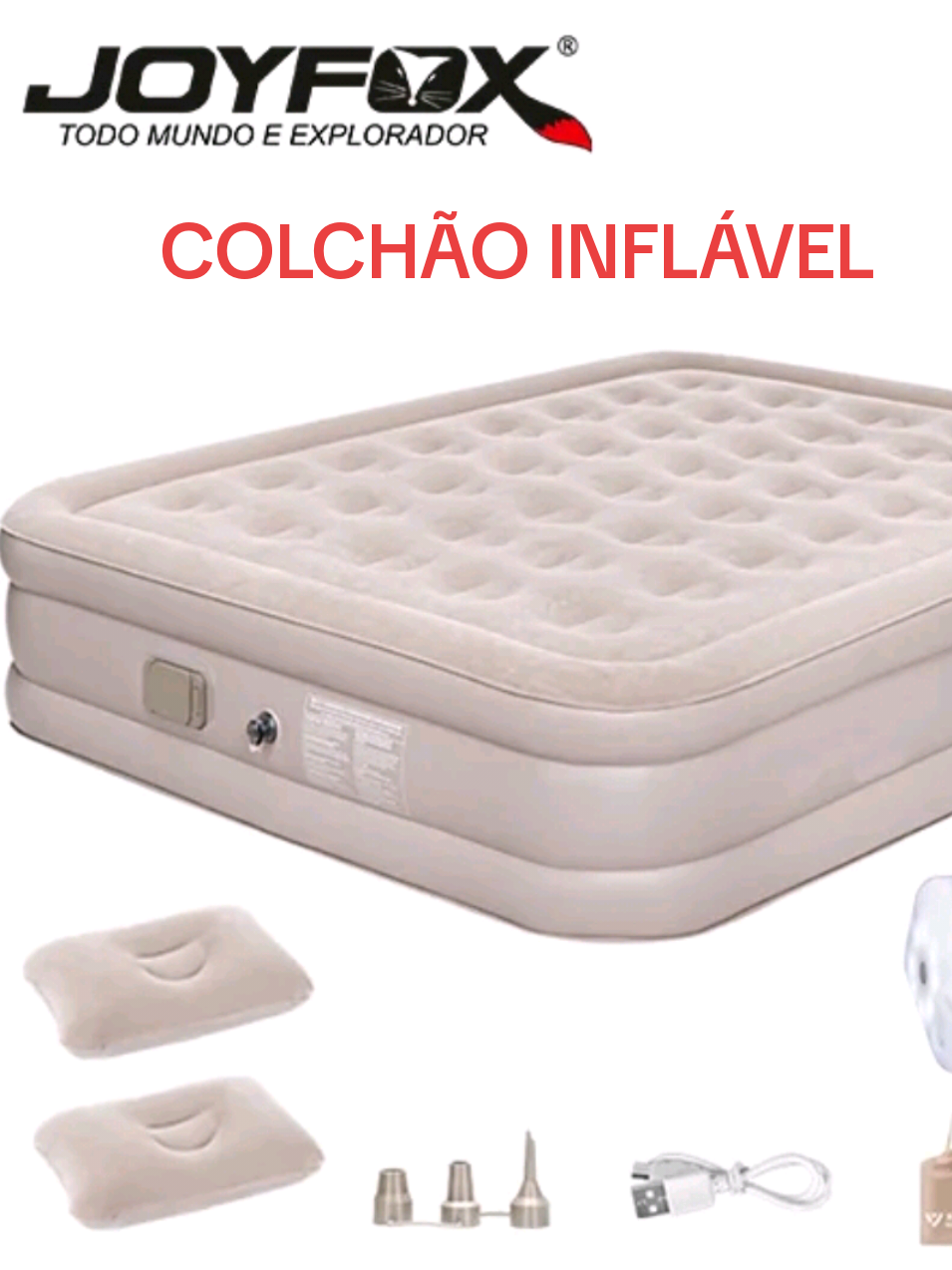 Colchão Inflável Casal Reforçado #colchão #colchãoinflável #colchãocasal #colchãoinflávelcasal 