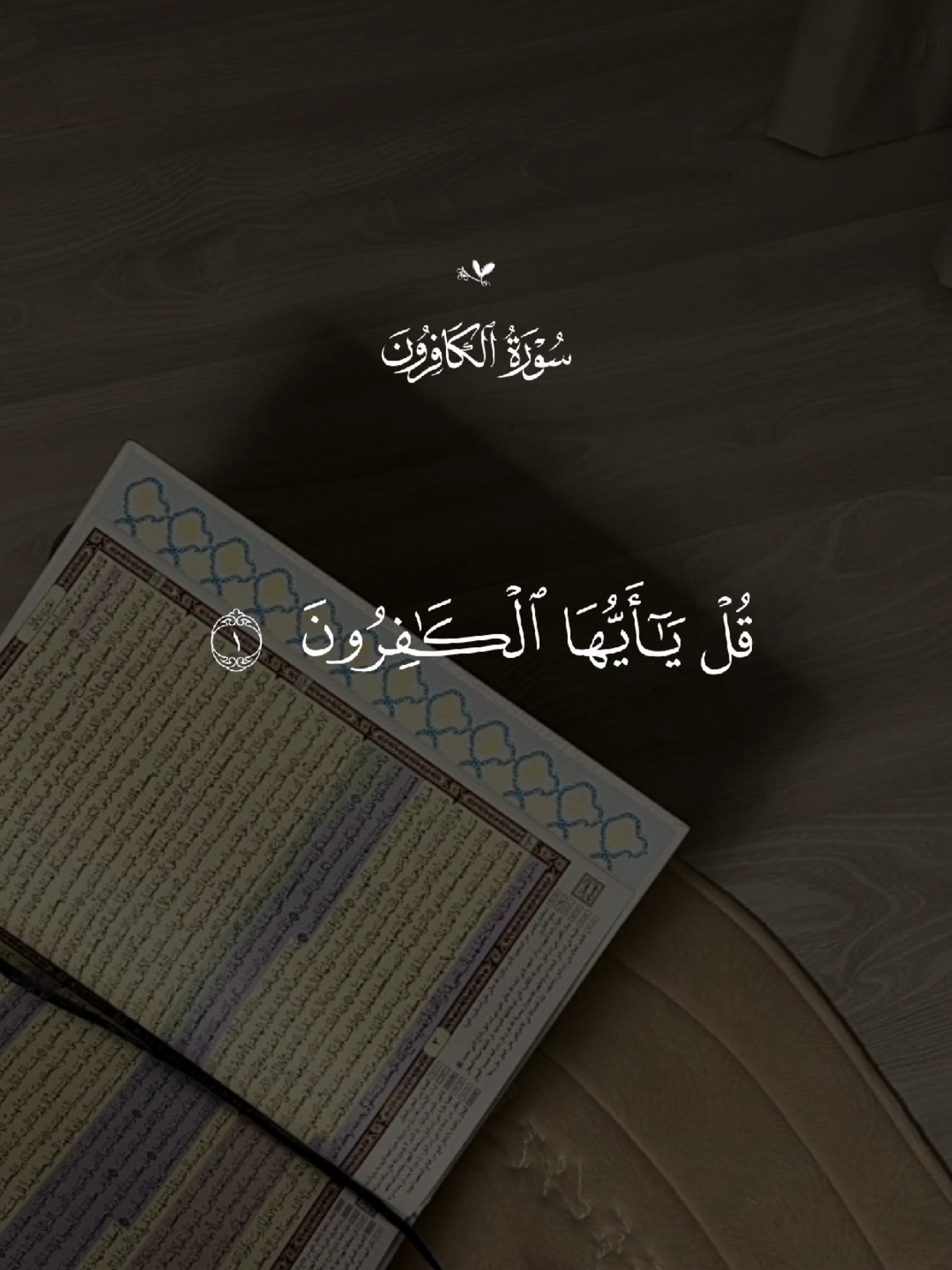 سورة الكافرون 🤍 #قران #quran #قران_كريم #quran_alkarim #القران_الكريم 