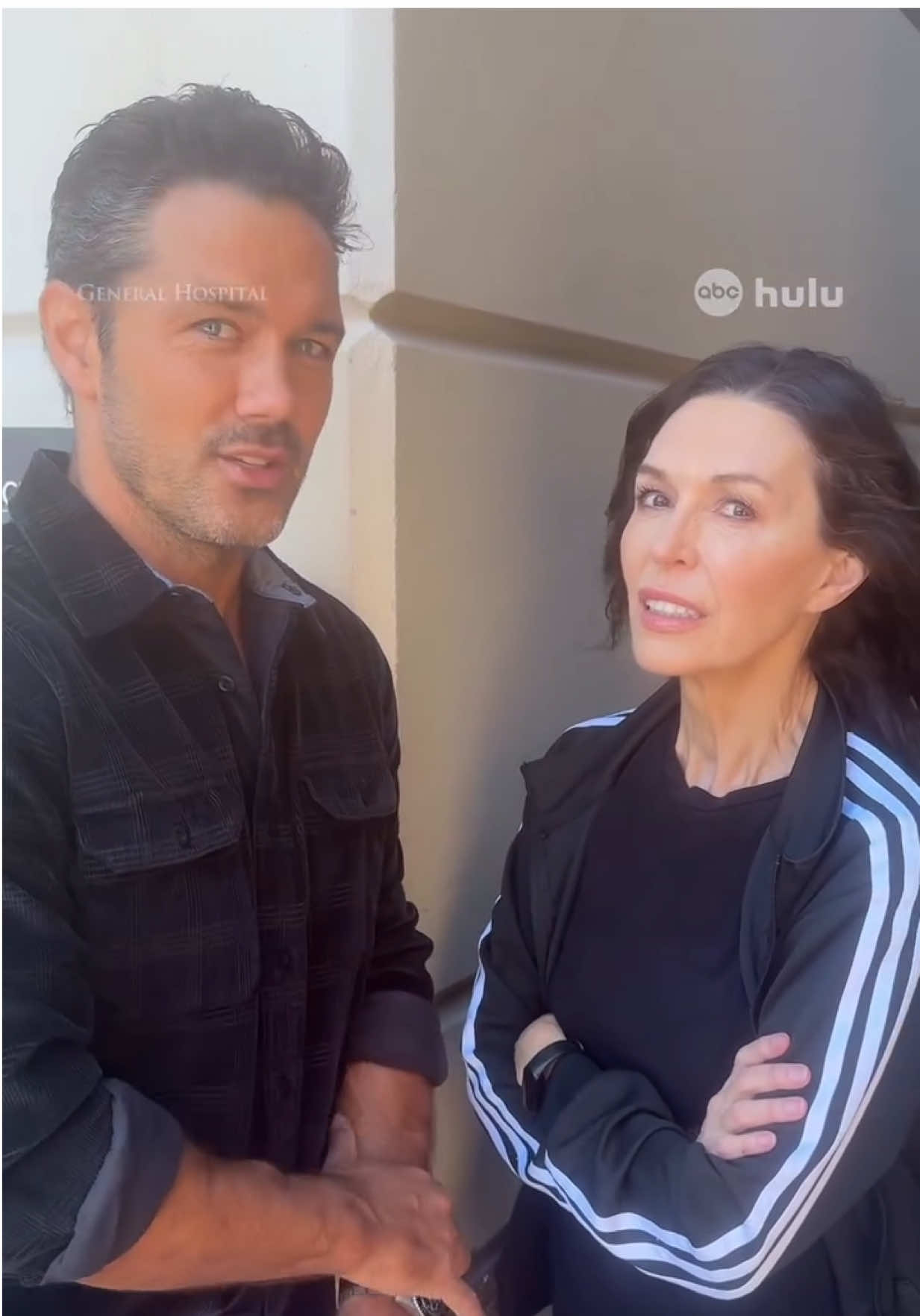 Our lips are sealed... until Friday. 🤐 #finolafilona @ryanpaevey_ #GH #GeneralHospital