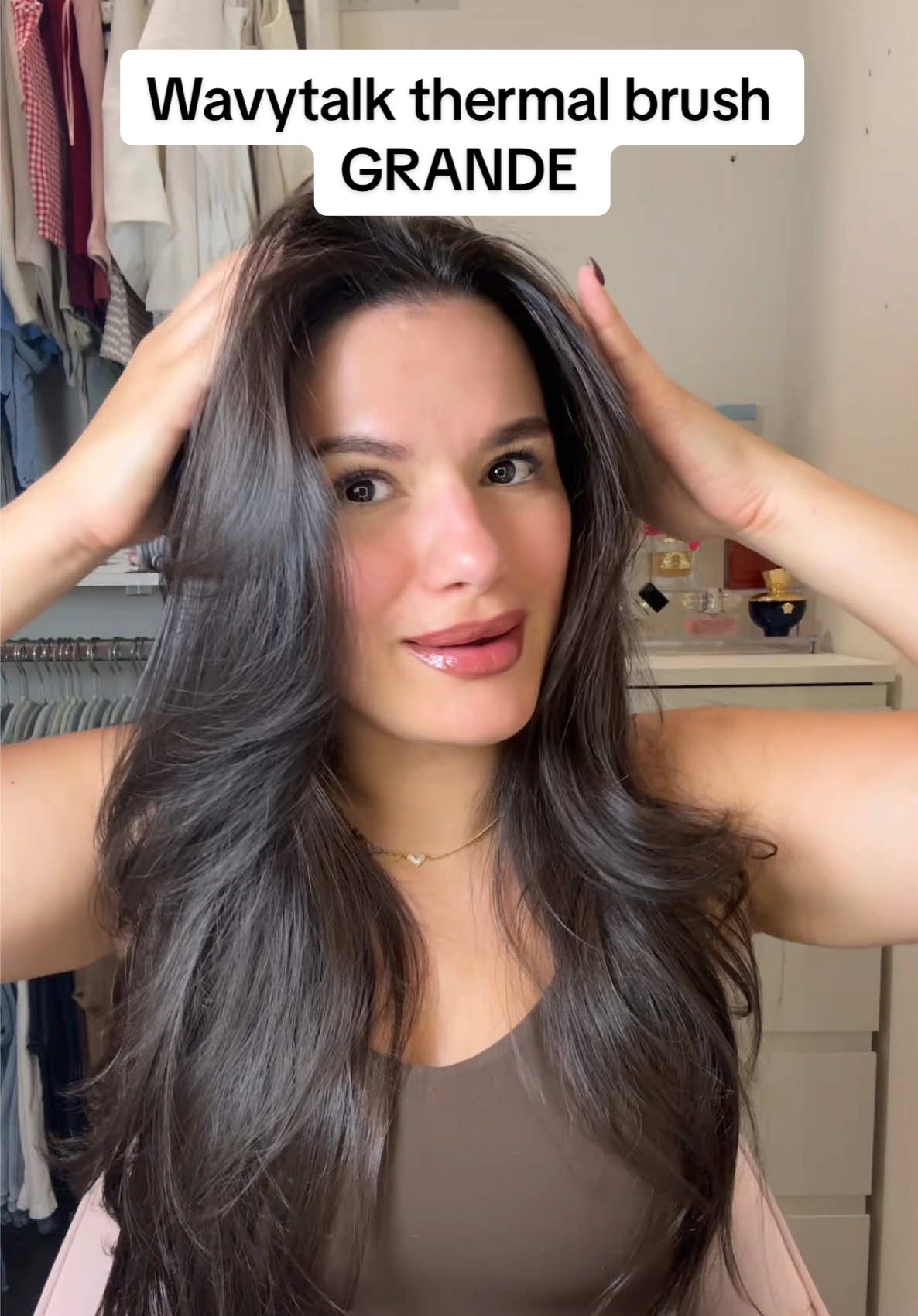 Si tienes cabello largo mucho mejor el GRANDE de 1.77”  #wavytalk #wavytalkhair #wavytalkthermalbrush #wavytalkthermalbrushgrande 
