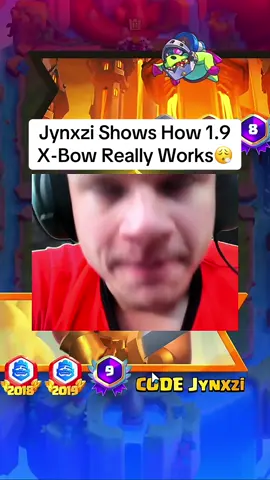 Jynxzi Shows How 1.9 X-Bow Really Works😮‍💨 #jynxzi #clashroyale #fyp 