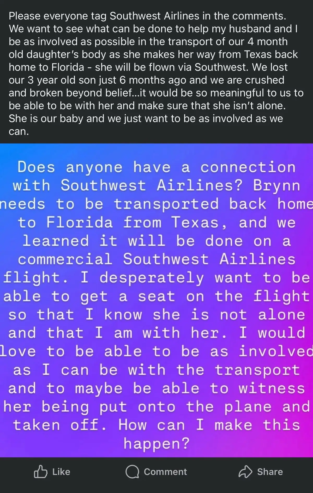 @Southwest Airlines please contact @nicolette or @Allison. please please help make this happen #southwestairlines #fyp 