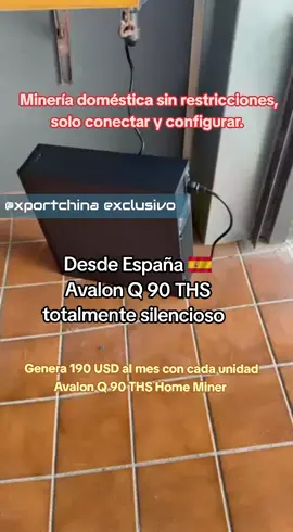 Nivel de aceptación increíble, en América y en Europa, Canaan Avalon Q 90 THS Home Miner liderando las ventas para mineria residencial, doméstica y de oficina. Una verdadera revolución para llevar la minería a todos sin escusas. #AvalonQ #minero #Bitcoin #homemade #residencial 
