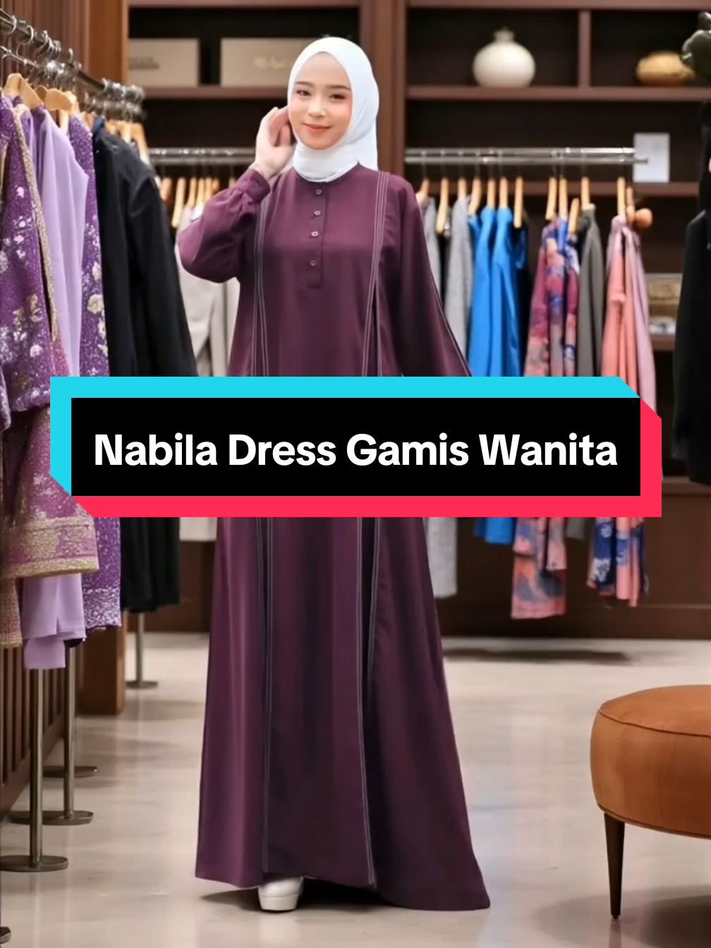 Nabila Dress Gamis Wanita#fyp #fashion #viral #xyzabc 