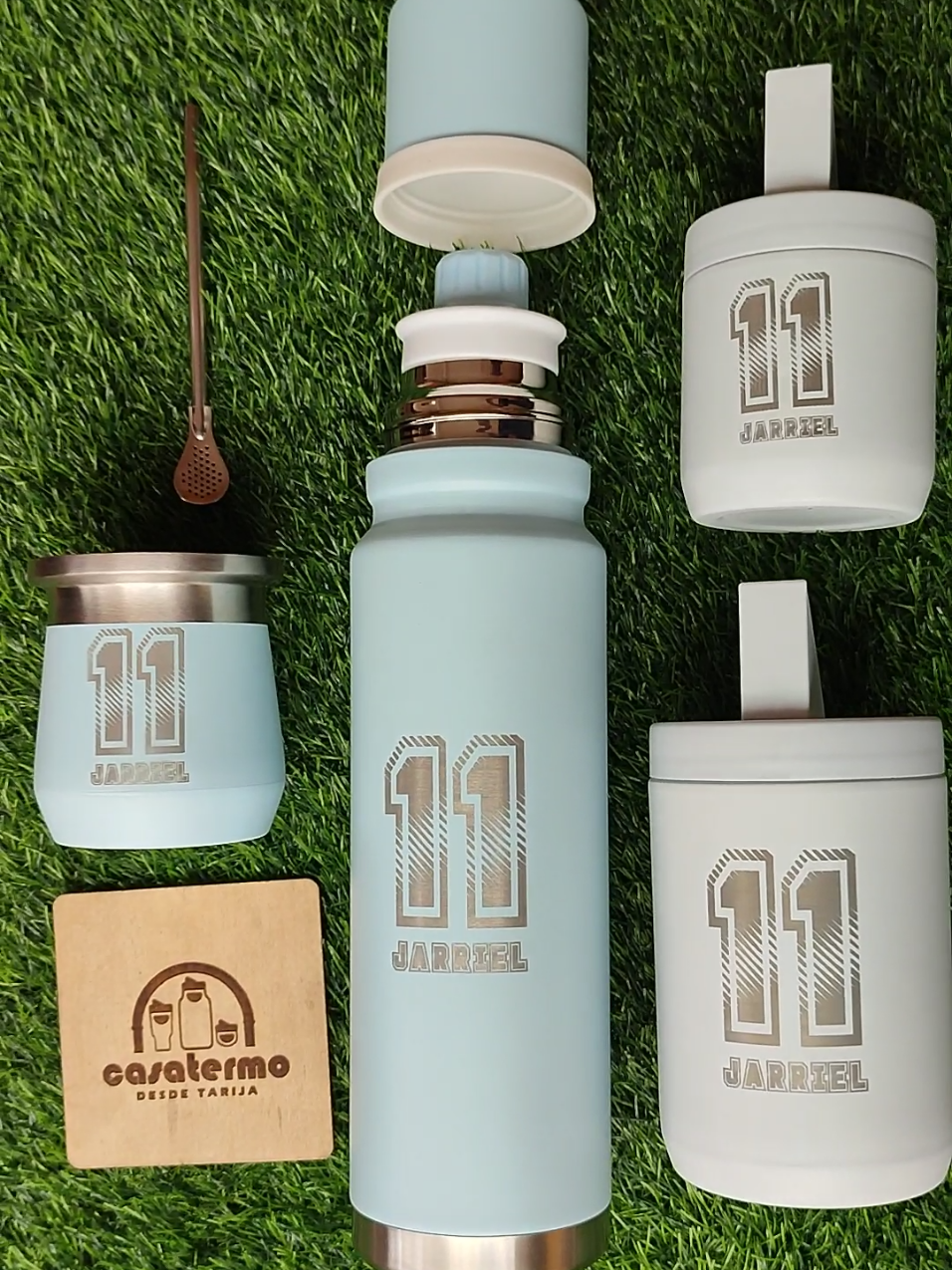 kit Matero @terotero  termo de acero inoxidable mate y bombilla  Yerbera y azucarera de acero inoxidable  #mates #yerberas #azucareras #yerberas #tero 