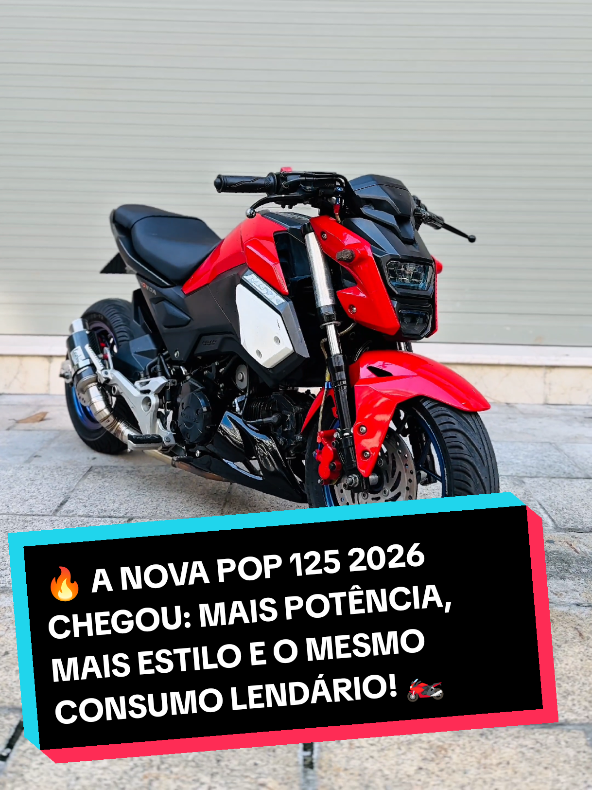 🔥 A NOVA POP 125 2026 CHEGOU: MAIS POTÊNCIA, MAIS ESTILO E O MESMO CONSUMO LENDÁRIO! 🏍️ #pop125 #moto #2026 #msx125 #foryoupage 