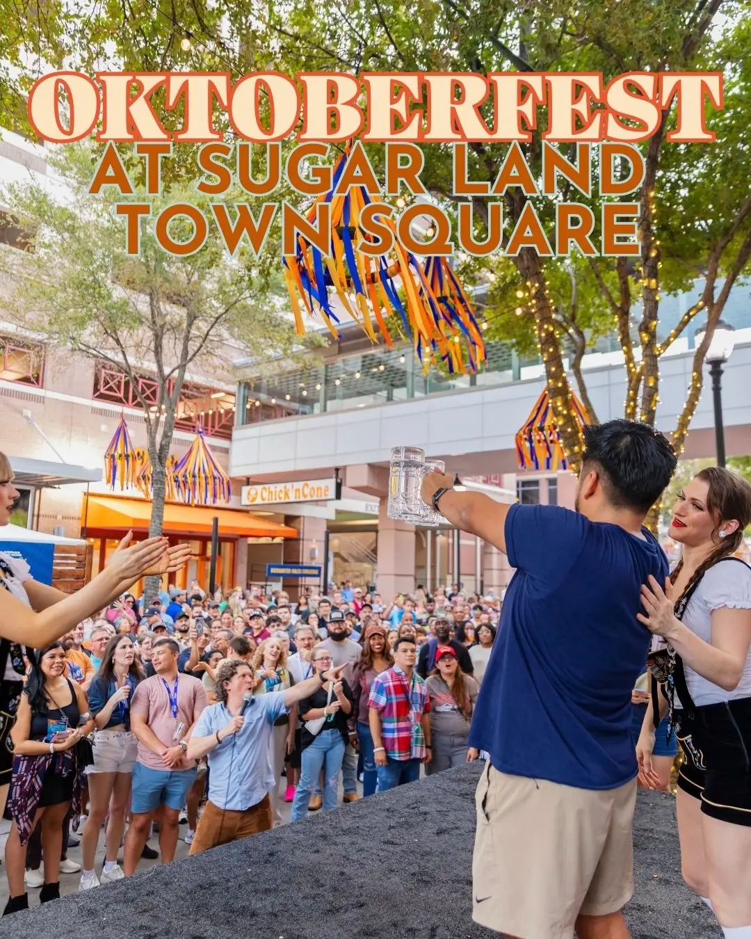 Dust off your dirndl and lederhosen. Oktoberfest is back at Sugar Land Town Square. This year’s celebration features an expanded Flying Saucer Biergarten with 50+ brews, live polka music and dancing, 🎶 authentic German fare, an artisan market curated by @feelgoodgrp, and high-spirited contests. P.S. Biergarten tasting packages always sell out, so secure yours early. THE DETAILS 📅 Saturday, Oct. 4 | 5-9PM 🎟️ General Admission: $5 in advance | $8 day-of Entry to the event only. Does not include beer tastings. 🍻 Biergarten Tasting Package: $25 in advance | $30 day-of Includes admission, commemorative stein, lanyard, and 10 curated beer tastings in the Flying Saucer Biergarten. Must be 21+. Limited quantity available. 🔗 TICKET LINK IN BIO WHAT TO EXPECT 🍺 Flying Saucer Biergarten with 50+ beers and a larger space this year 🎶 Live polka music, dancing, and sing-a-longs 🥨 Traditional German fare and Oktoberfest-inspired dishes 🍁 Curated fall artisan market with seasonal finds 🌭 Contests including stein races, stein-holding, stein stacking, keg rolling, and bratwurst eating 👗 Festival-style costume contests. Lederhosen and dirndls encouraged #oktoberfest #sugarland #sugarlandtx #houstontexas #htx 