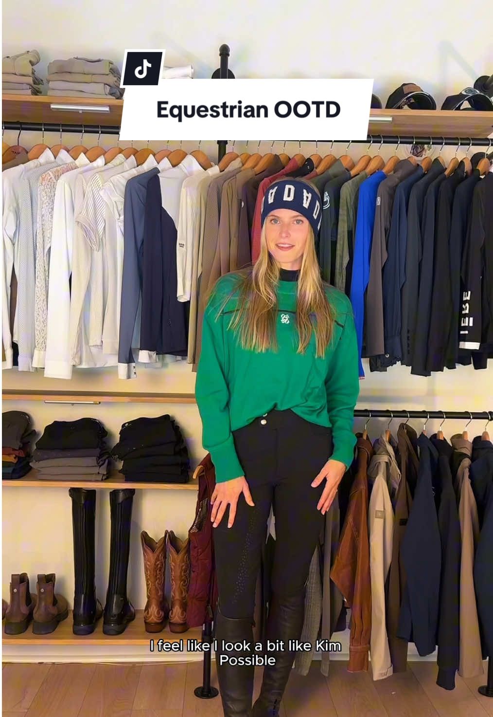 Obsessed with this FW25 @Dada Sport look 💚🍂 #equestrianstyle #equestrianoutfit #equestrianlife #showjumping #ridingoutfit 