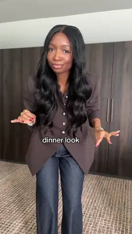 Quick dinner look 🤎 Dressed in @Mango #MangoPartner #MangoWoman  