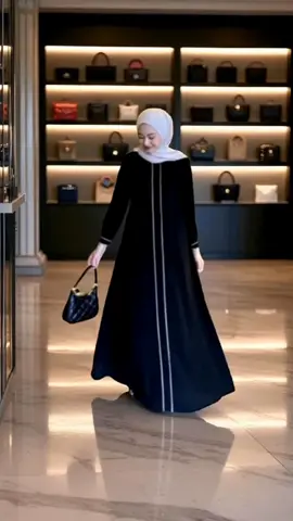 Aisyah Abaya Dress Hitam S-XXL - Gamis Lebaran Remaja Pesta Wanita Dewasa#gamis #lebaran #dress #viral #fyp 