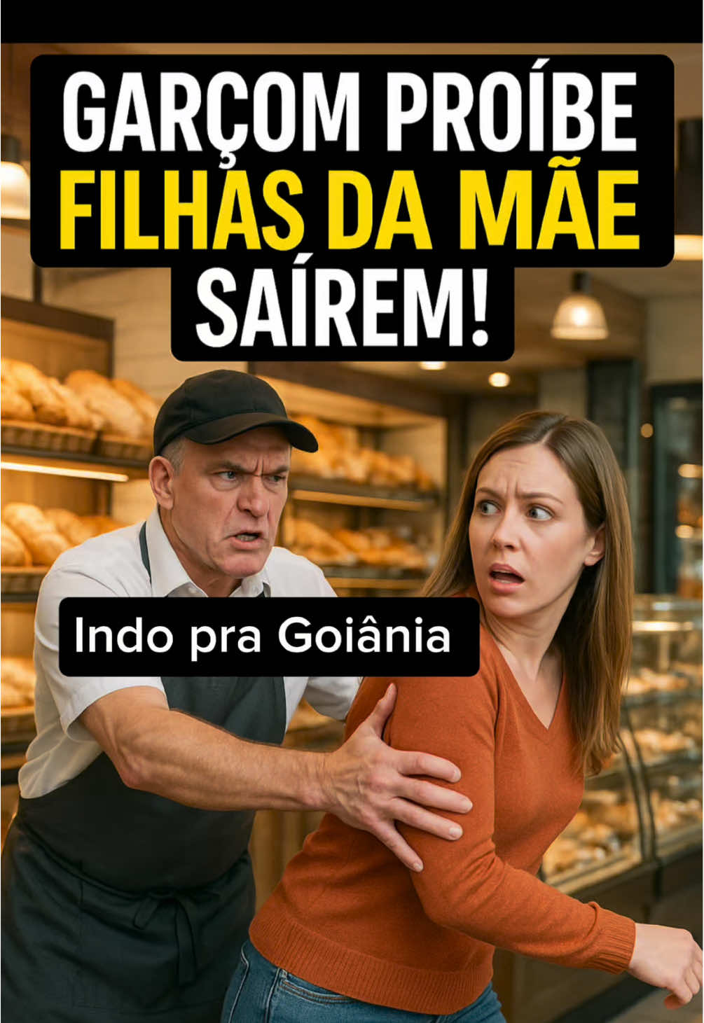 Garçom empurra moça pra sair do estabelecimento #polemica #viral 