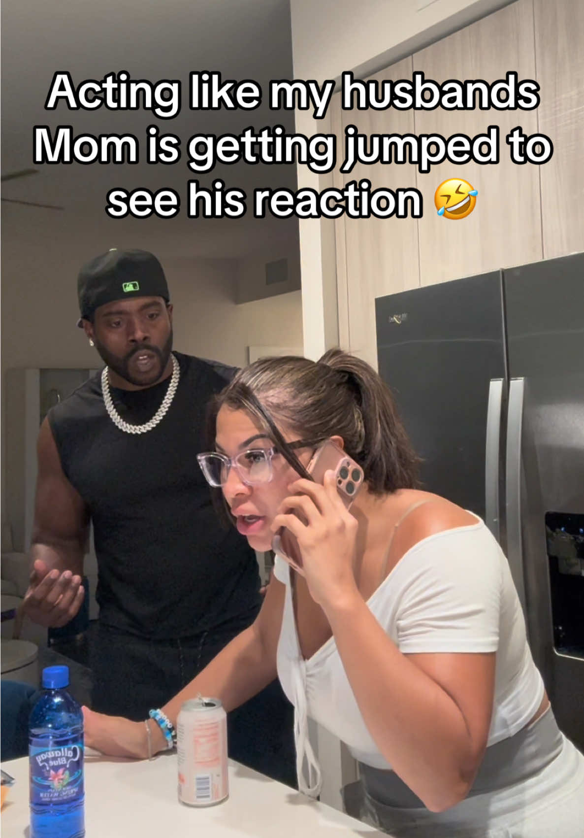 The END... He's a Momma's boy for sure 😂😳 #funnyvideos #prank #mommasboy #fightprank #marriagehumor pranking my husband that his Mommas in a fight