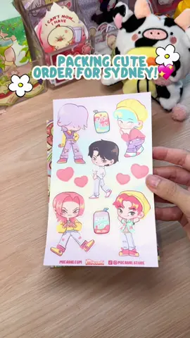 Thank you SOOO much Sydney!! I was able to record a packing video (ｖ｀▽´)ｖ💖 hope you love everything!!!✨ #stickersheets #stickerbusiness #onepiece #stickerlover 