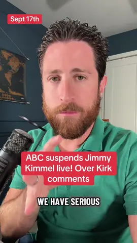 ABC suspends Jimmy Kimmel live! Over Kirk comments