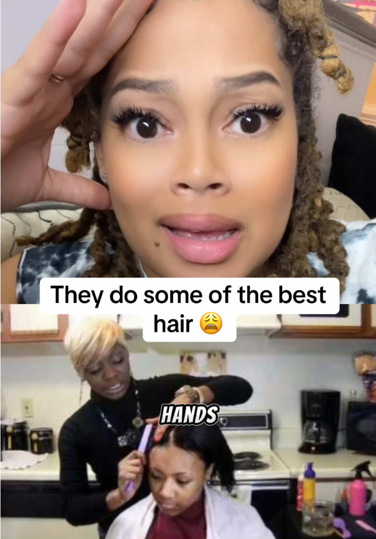 Kinda like Waffle House, the dirtier the house, the better the hair gone turn out 😂😂😂😂😩😩  #fyp 