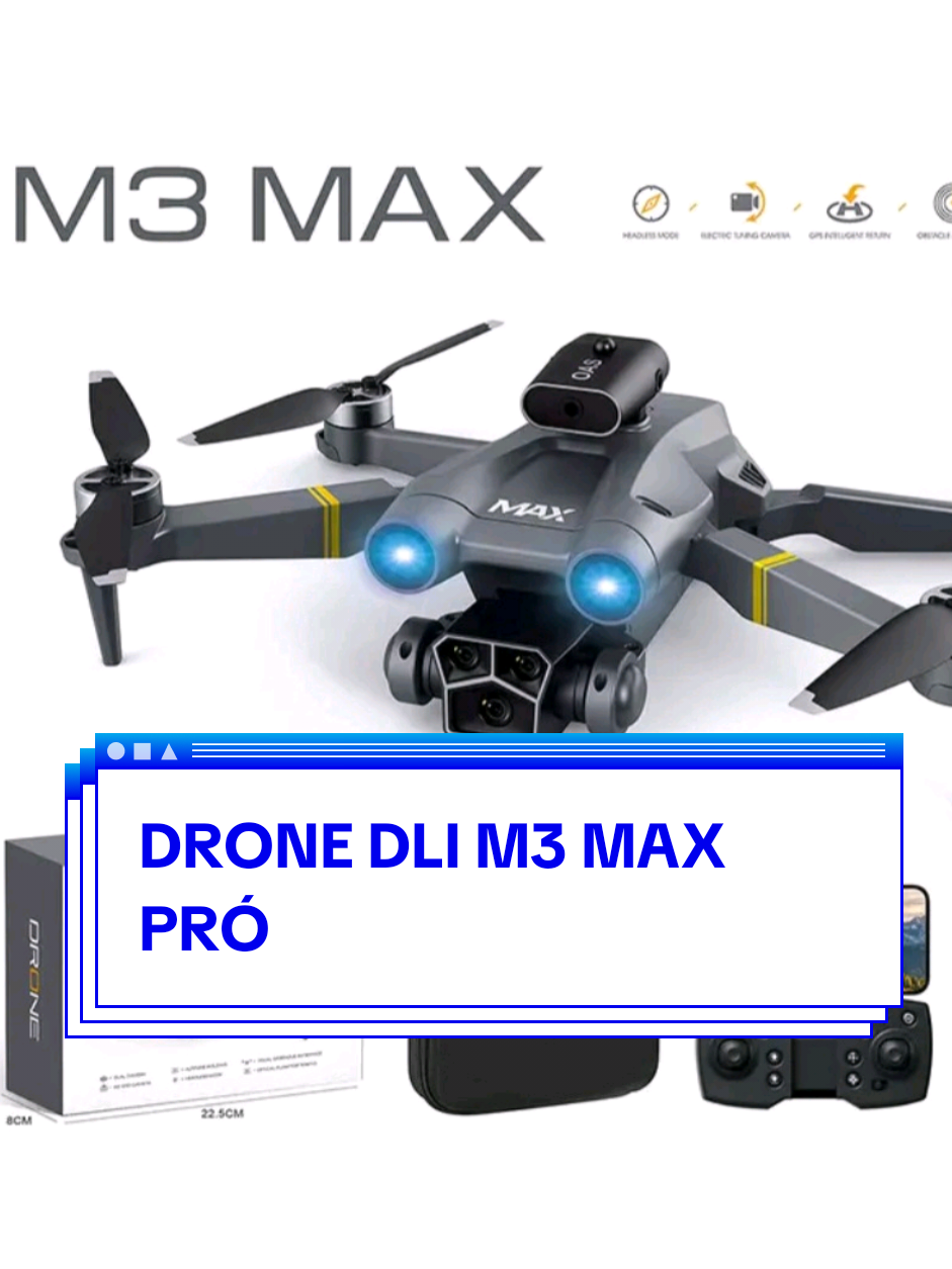 DRONE DLI M3 MAX PRÓ  #vaiqueésua #tiktokshop #drone #Topmix #drones 