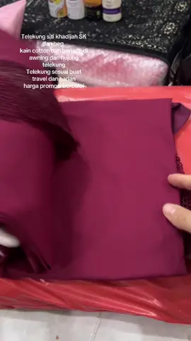 Telekung siti khadijah SK dan beg, kain cotton dan berlace di awning dan hujung telekung  Telekung sesuai buat travel dan harian harga promosi berbaloi #telekungsitikhadijah #telekungcotton #telekungmurah #barangberguna #tiktokmademebuyit 