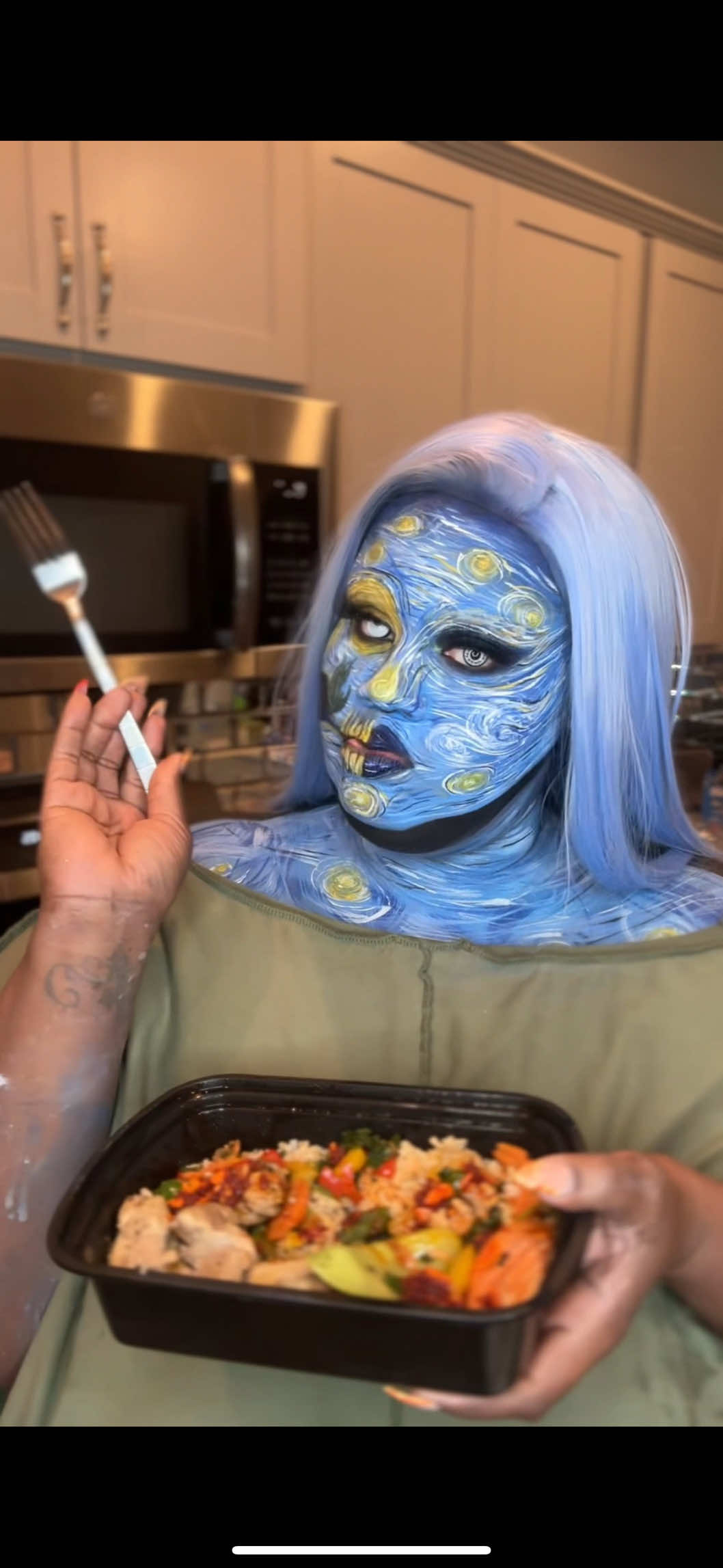 i’ve been doing make up all day y’all… And I’m just now eating my lunch. Now I’m about to wash this stuff off and go to bed. But y’all have got to try this garlic crunchy chili oil. It’s delicious. #T#TikTokShopT#TikTokTikTokSnacks 