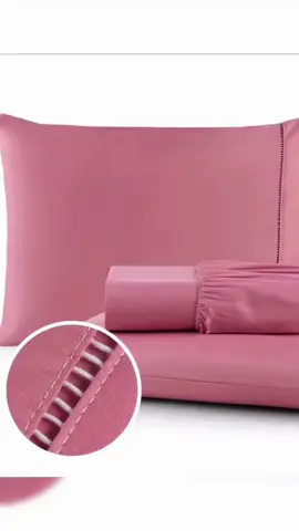 o Jogo de Lencol 03 Peças 400 Fios Cama Casal Queen Micropercal Ponto Palito  Link Nos Destaques ➡️🥰  Número 06 #cama #conforto #lencol 