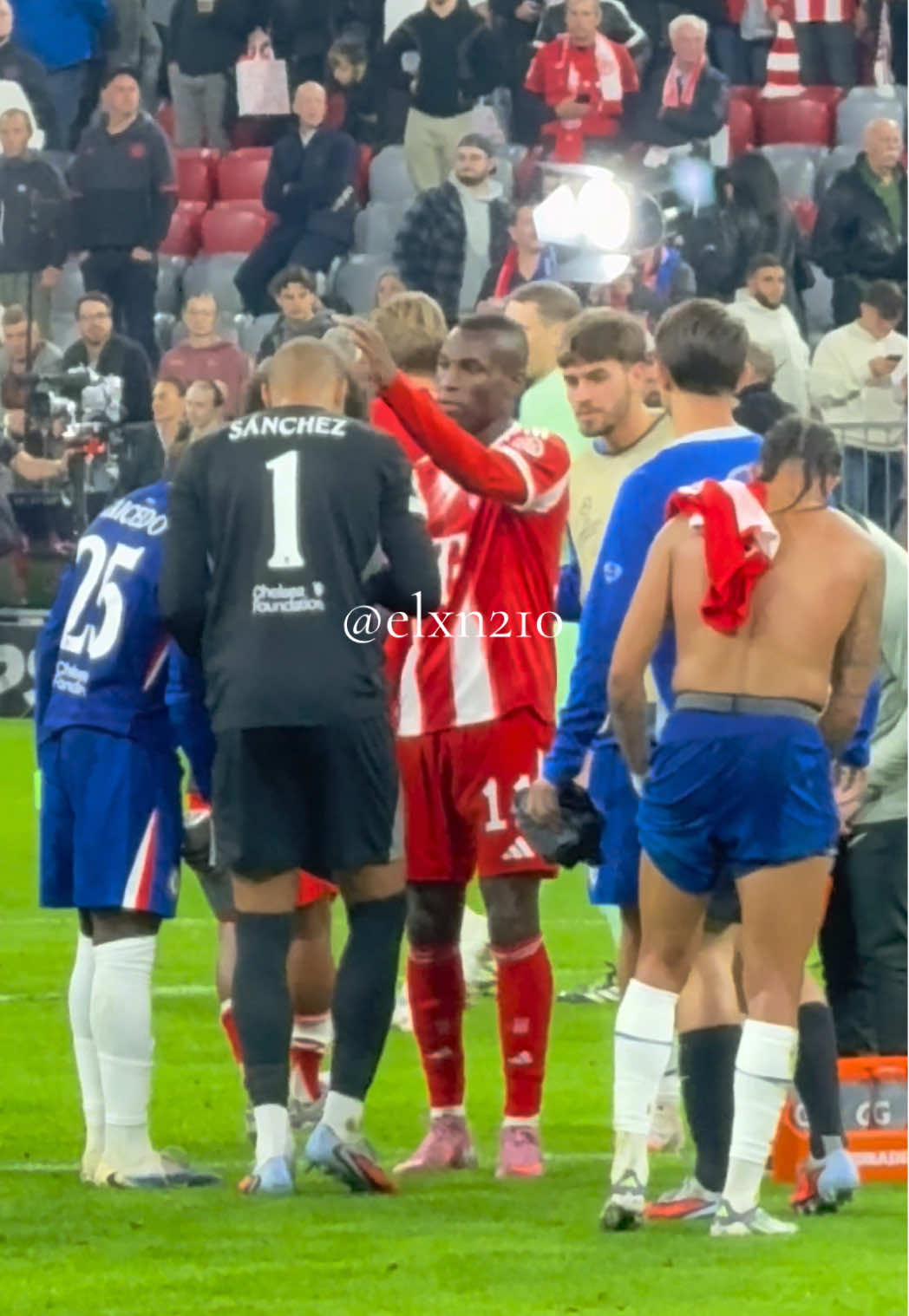 Nicolas Jackson ⭐️ Game over, but the bromance lives on  FCB vs CHE #nicolasjackson #jackson #fcbayern #championsleague #chelsea 