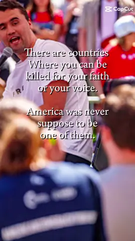 #CapCut #charliekirk #charlie #assassination #faith people die for their faith in many countries America and the USA United States should not be one of them. Charlie Kirk was assassinated, executed, murdered, killed in cold blood. this should not happen here! 