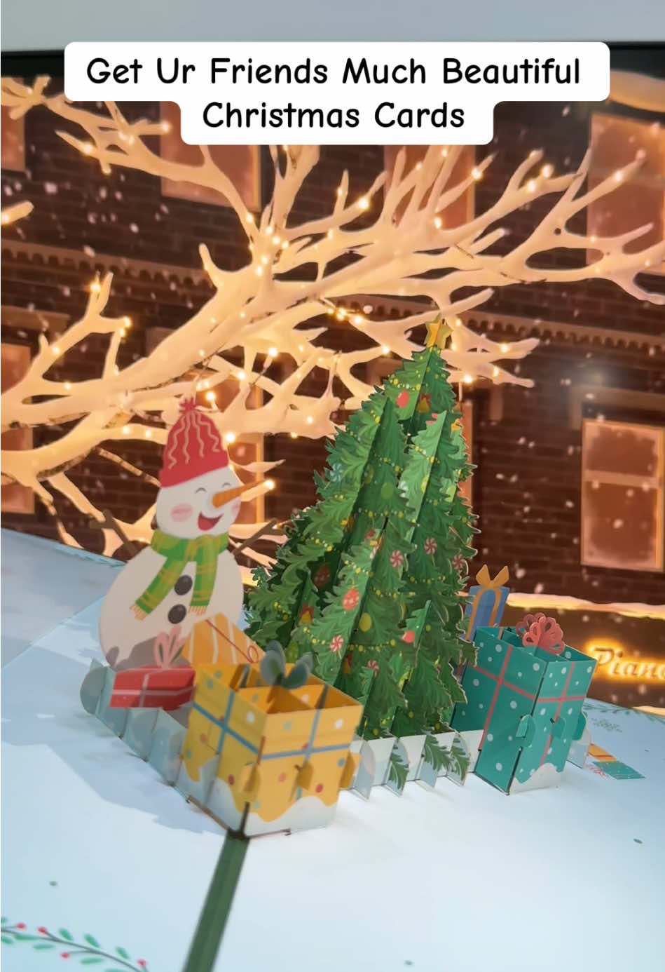 The most great Christmas Card idea I've seen 🎁 #christmastree #christmas #merrychristmas #santa #holidays 