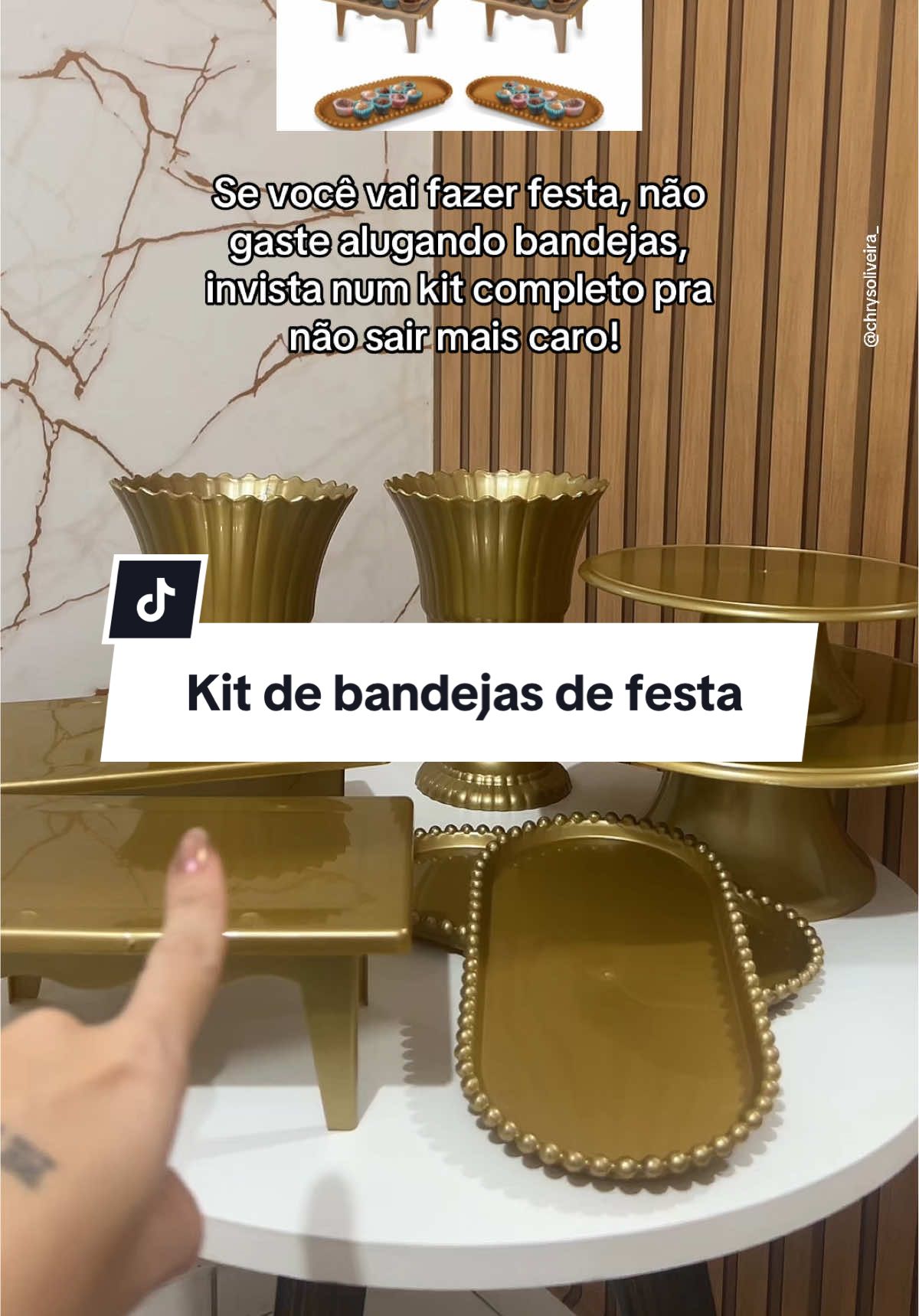 Agora sim, a festa ficou certa e completa! Melhor investimento. São bem mais barato investir nesse kit. #tiktoshop #bandejadefesta #ornamentacaodefesta #dicas #bandejaspersonalizadas 