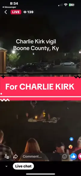 Charlie Kirk rip#charliekirk #charliekirkvigil #kentucky #candles