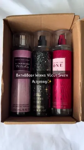 Bath&body works indiriminden aldıklarım🥹🤍 *reklam değil #bathandbodyworks #intothenight #bodymist @Bath & Body Works @bathandbodyworksturkiye #athousandwishes #youretheone 